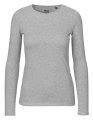 Dames T-shirt Neutral Long Sleeve Sport Grijs